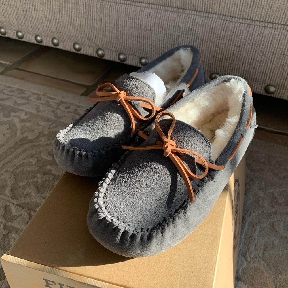 Womens Fireside by Dearfoams mocassin slipper